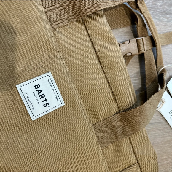 NWT! Barts Amsterdam khaki brown tan backpack - Picture 4 of 8